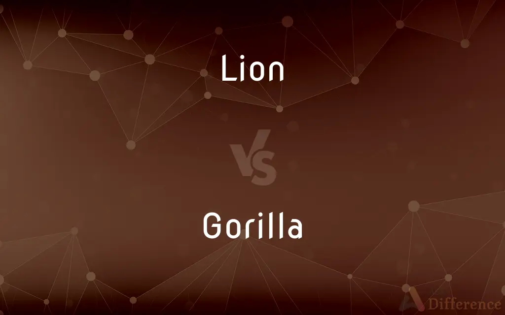 Lion vs. Gorilla — What's the Difference?