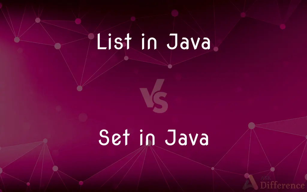 List in Java vs. Set in Java — What's the Difference?