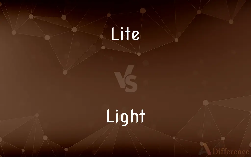 Lite vs. Light — What's the Difference?