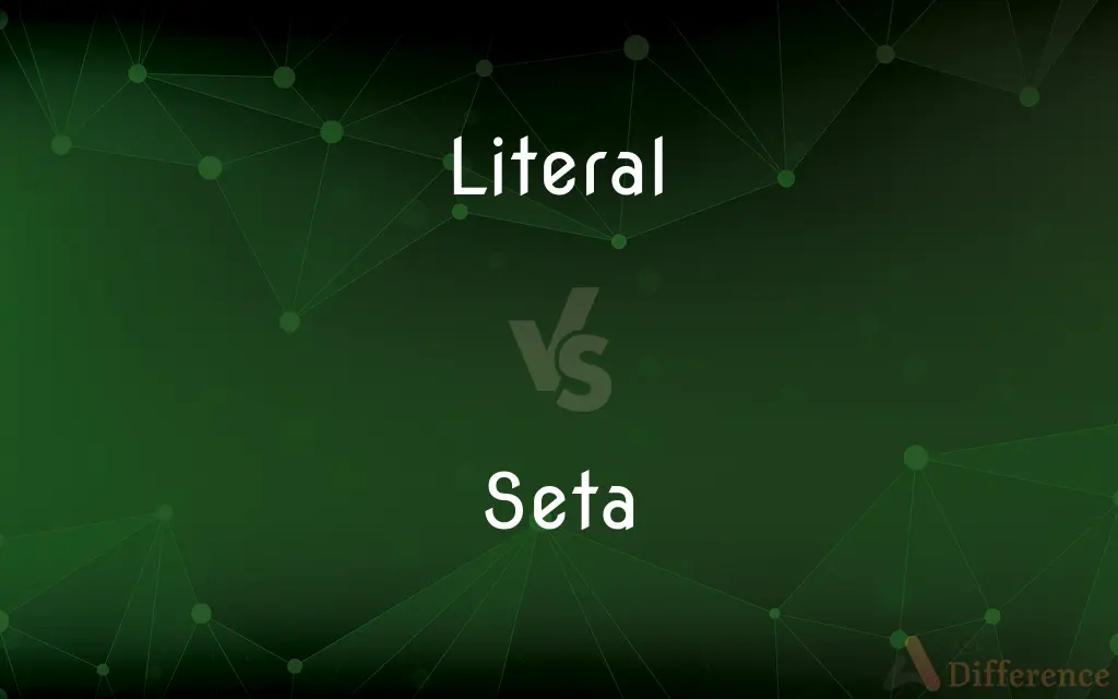 Literal vs. Seta — What's the Difference?
