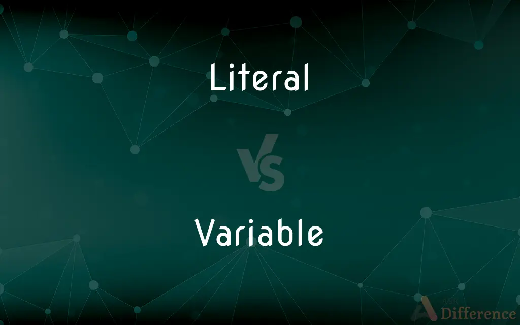Literal vs. Variable — What's the Difference?