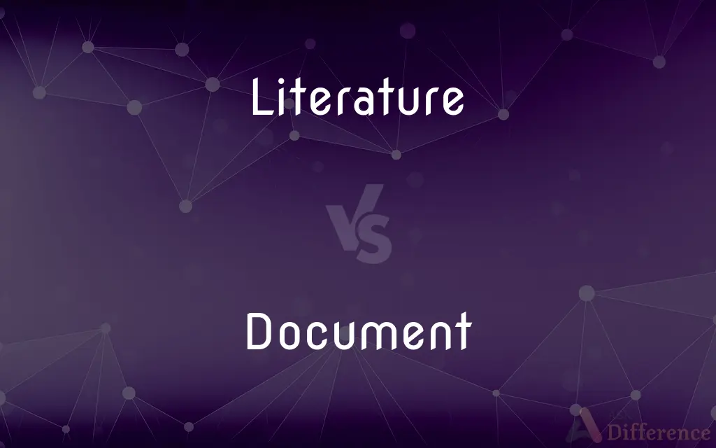 Literature vs. Document — What's the Difference?