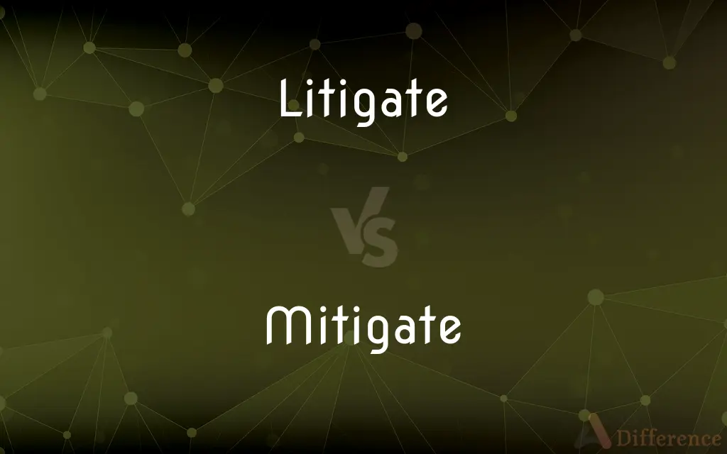 Litigate vs. Mitigate — What's the Difference?