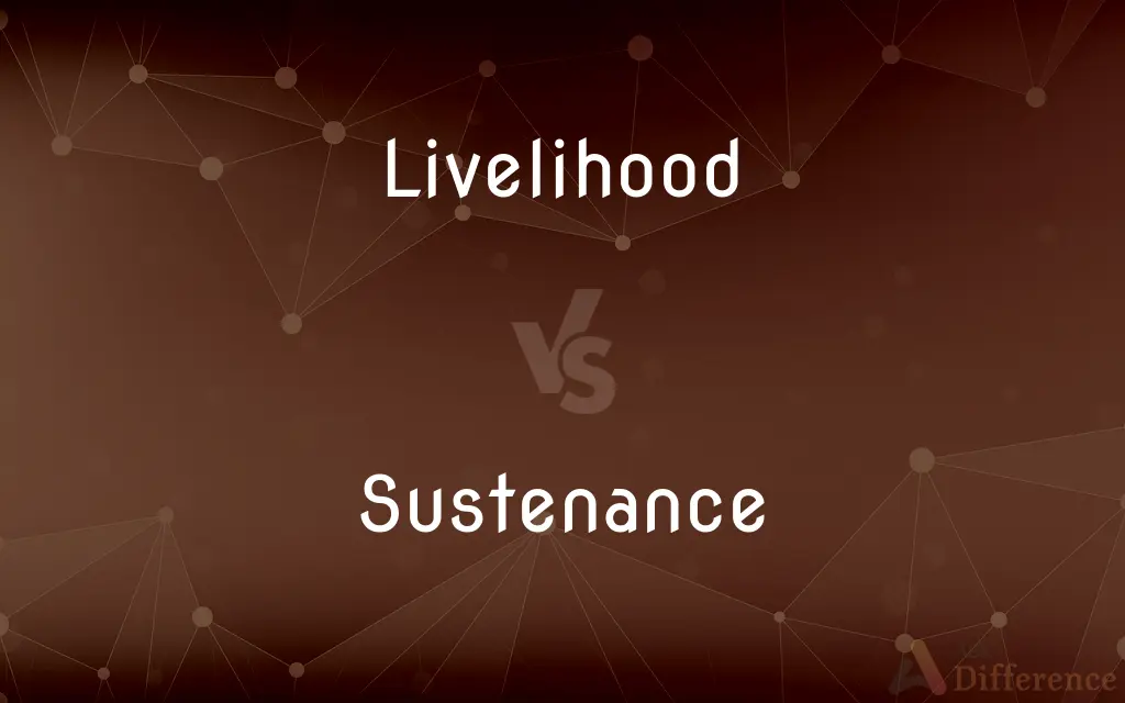 Livelihood vs. Sustenance — What's the Difference?