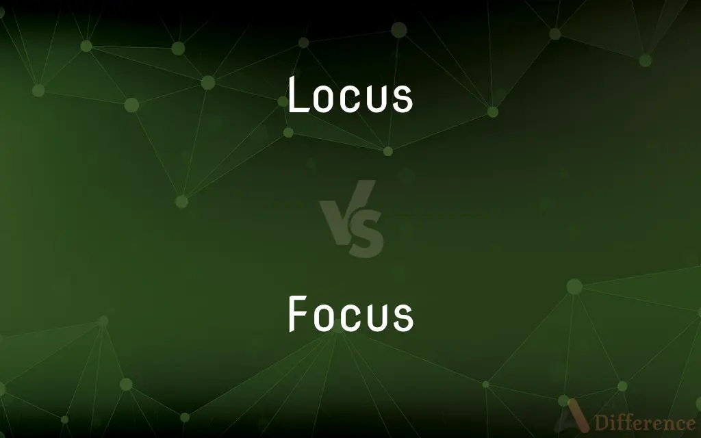 Locus vs. Focus — What's the Difference?