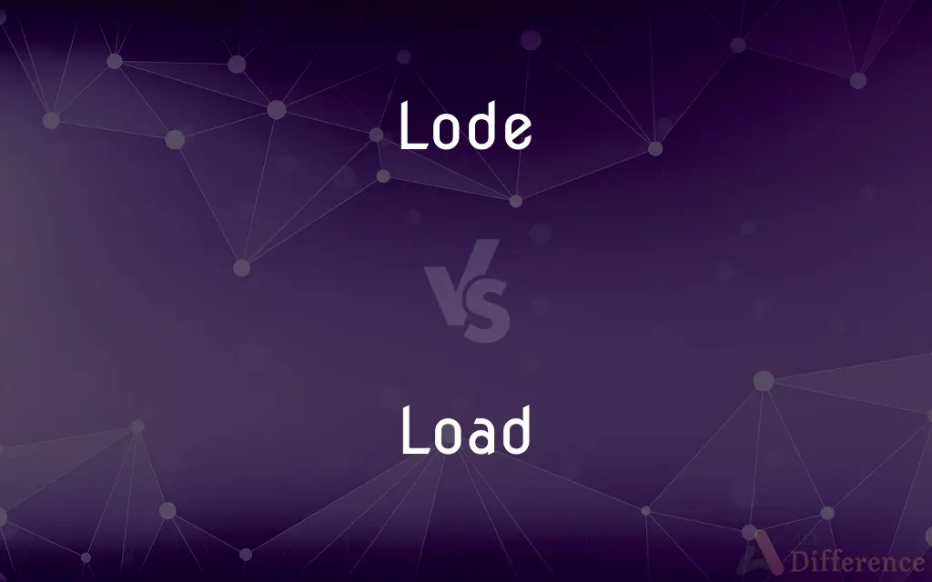 Lode vs. Load — What's the Difference?