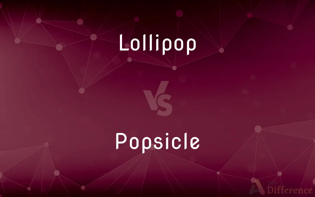 Lollipop vs. Popsicle — What's the Difference?