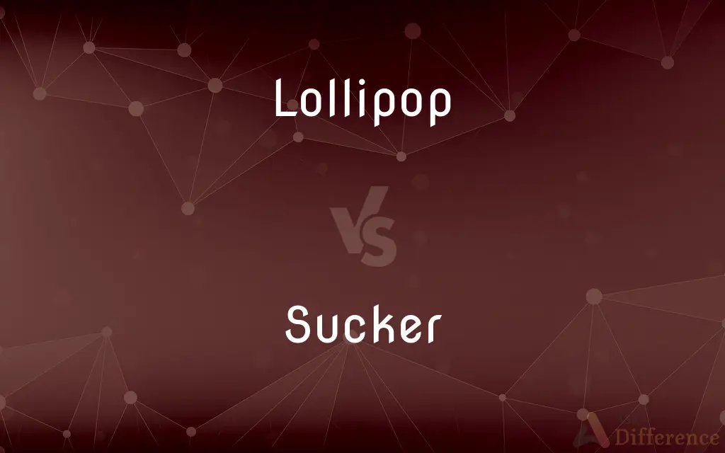 Lollipop vs. Sucker — What's the Difference?