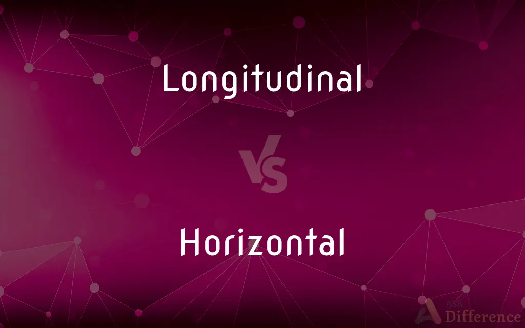Longitudinal vs. Horizontal — What's the Difference?