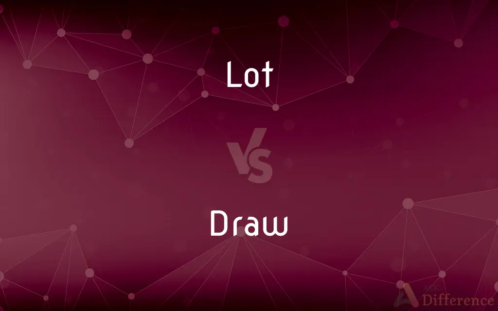 Lot vs. Draw — What's the Difference?