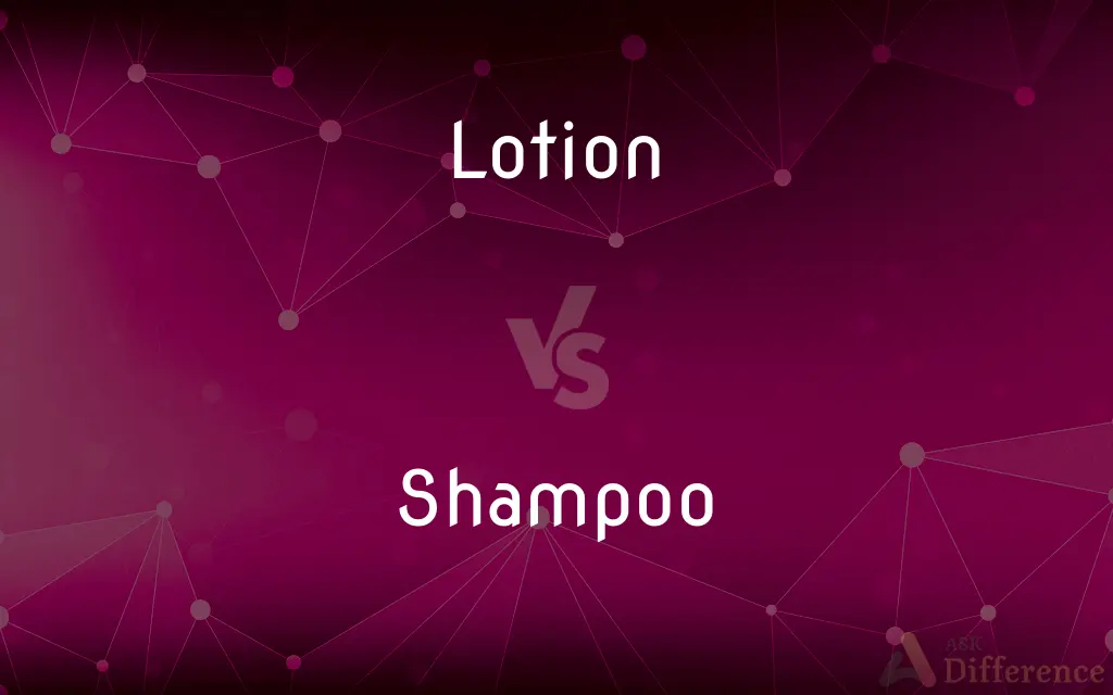 Lotion vs. Shampoo — What's the Difference?