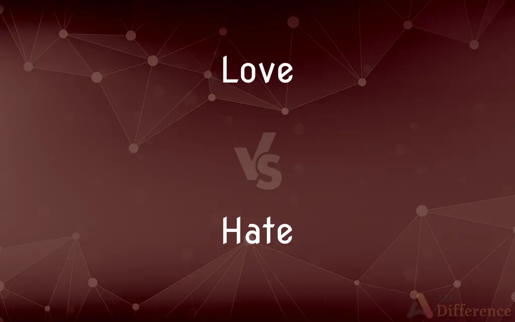 Love vs. Hate — What's the Difference?