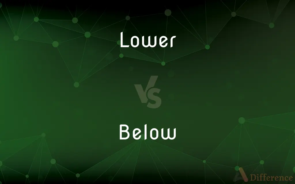 Lower vs. Below — What's the Difference?
