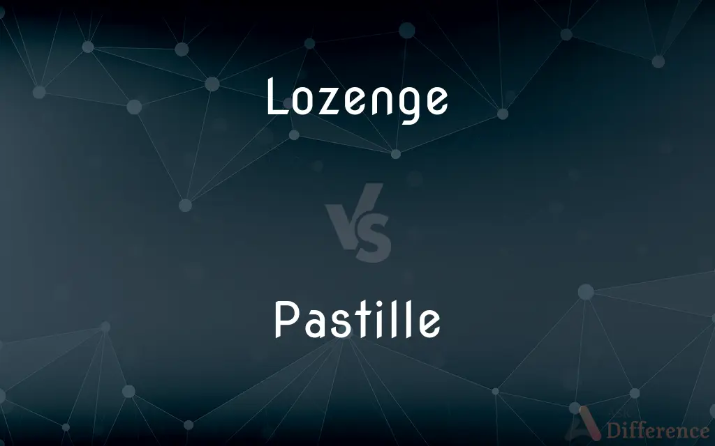 Lozenge vs. Pastille — What's the Difference?