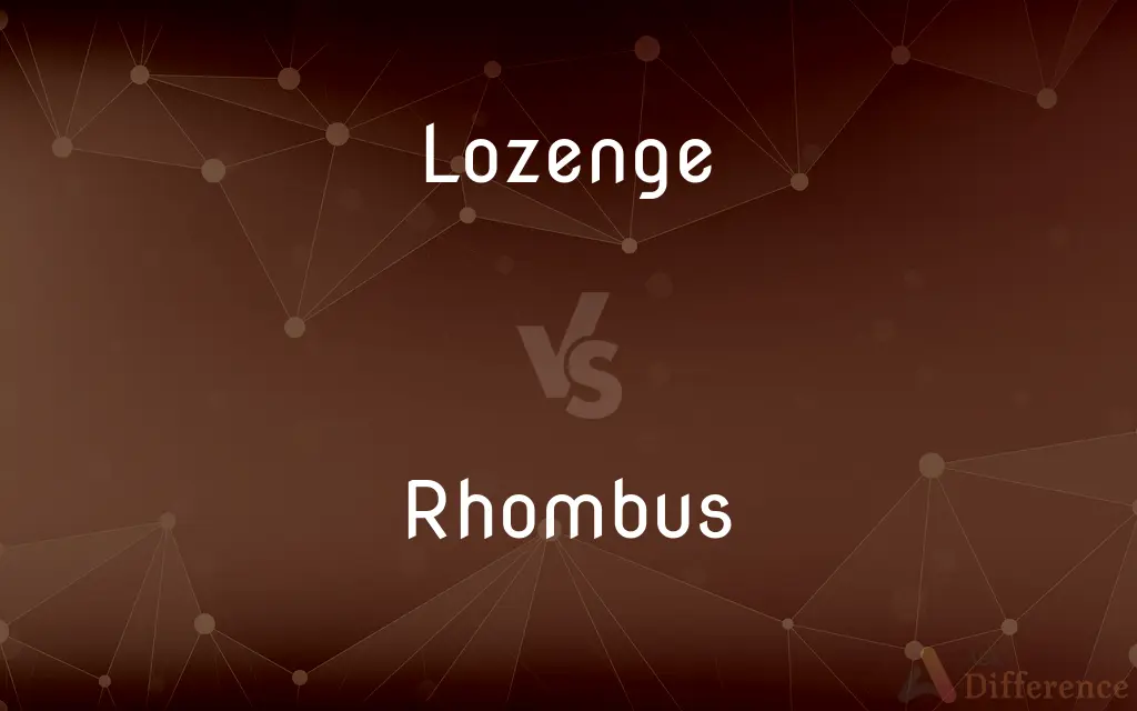 Lozenge vs. Rhombus — What's the Difference?