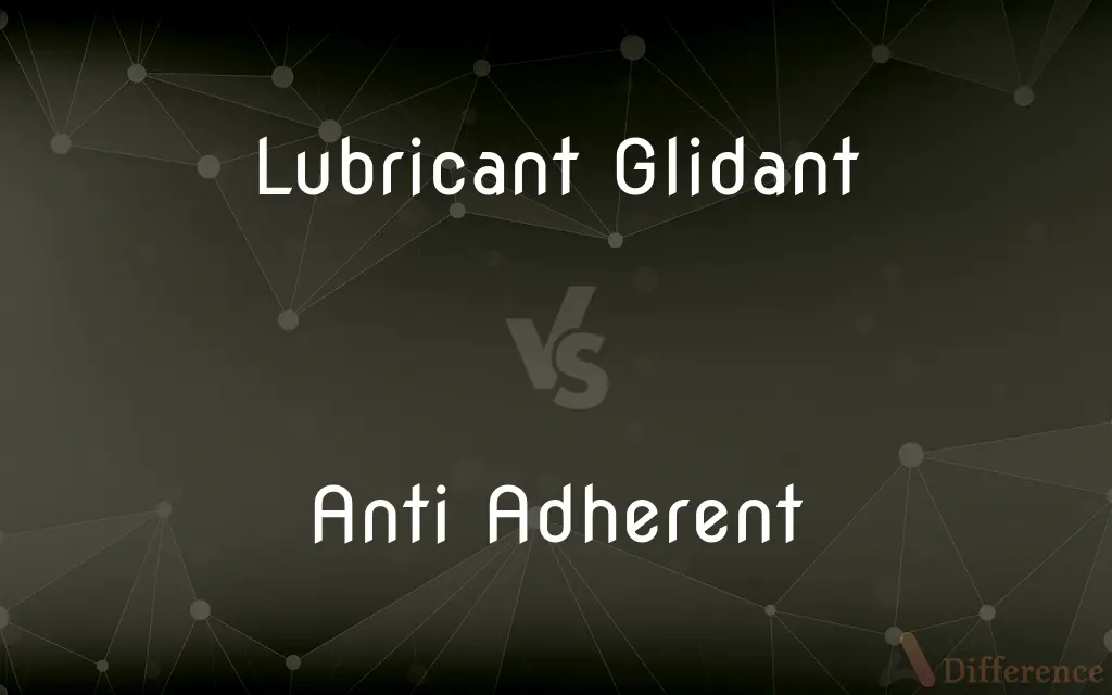 Lubricant Glidant vs. Anti Adherent — What's the Difference?