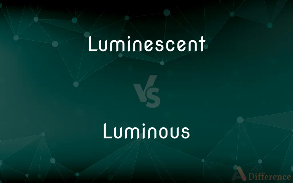 Luminescent vs. Luminous — What's the Difference?