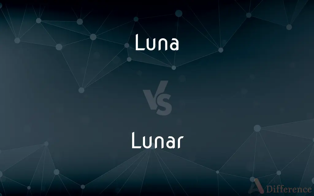 Luna vs. Lunar — What's the Difference?