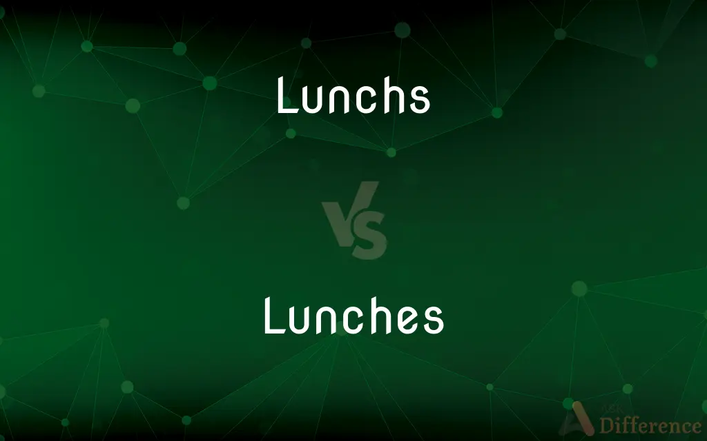 Lunchs vs. Lunches — Which is Correct Spelling?