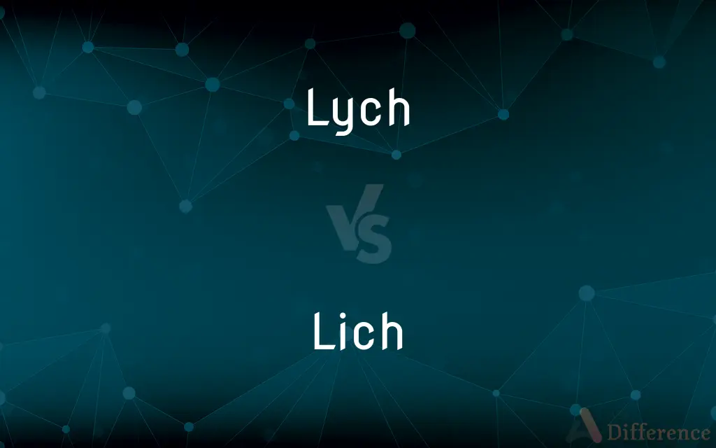 Lych vs. Lich — What's the Difference?