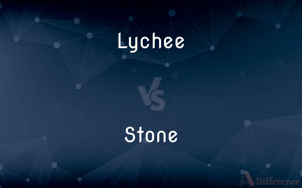 Lychee vs. Stone — What's the Difference?