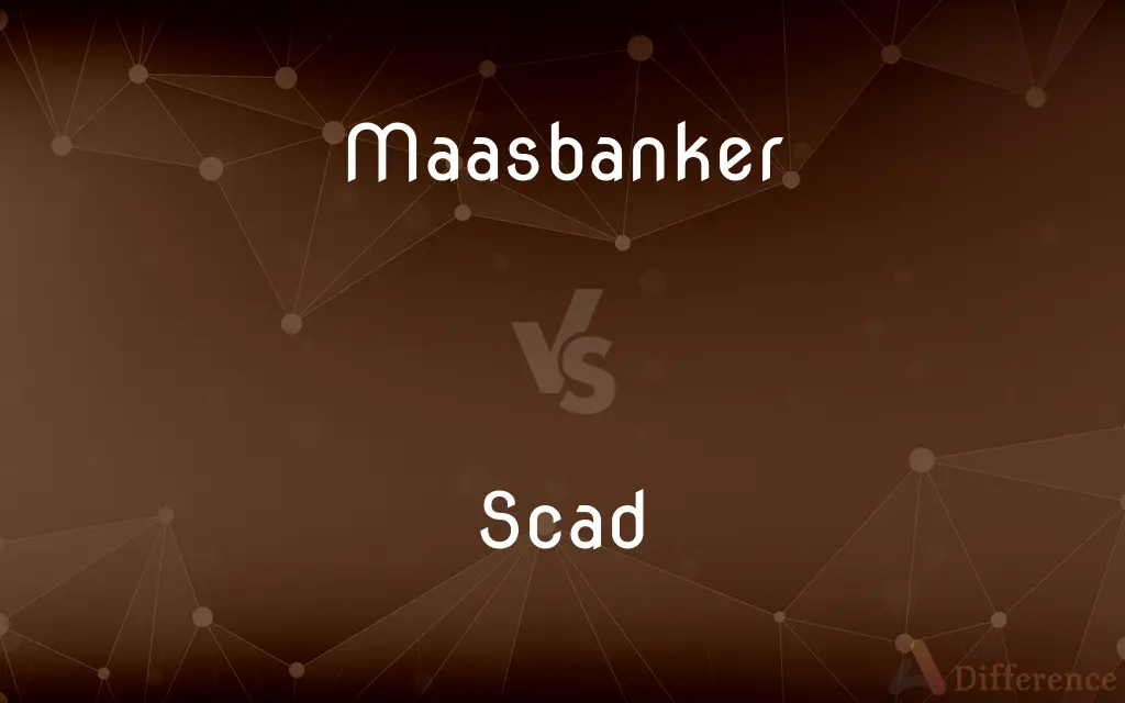 Maasbanker vs. Scad — What's the Difference?