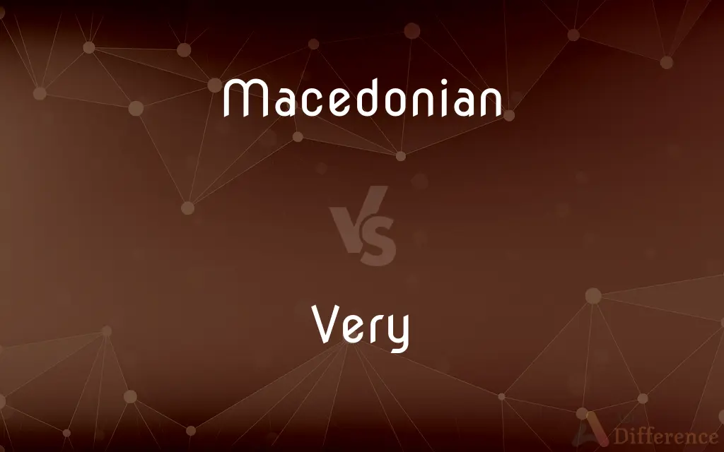 Macedonian vs. Very — What's the Difference?