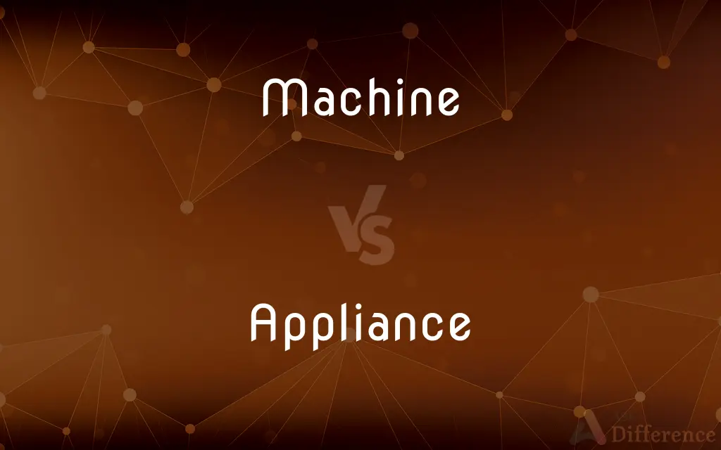 Machine vs. Appliance — What's the Difference?