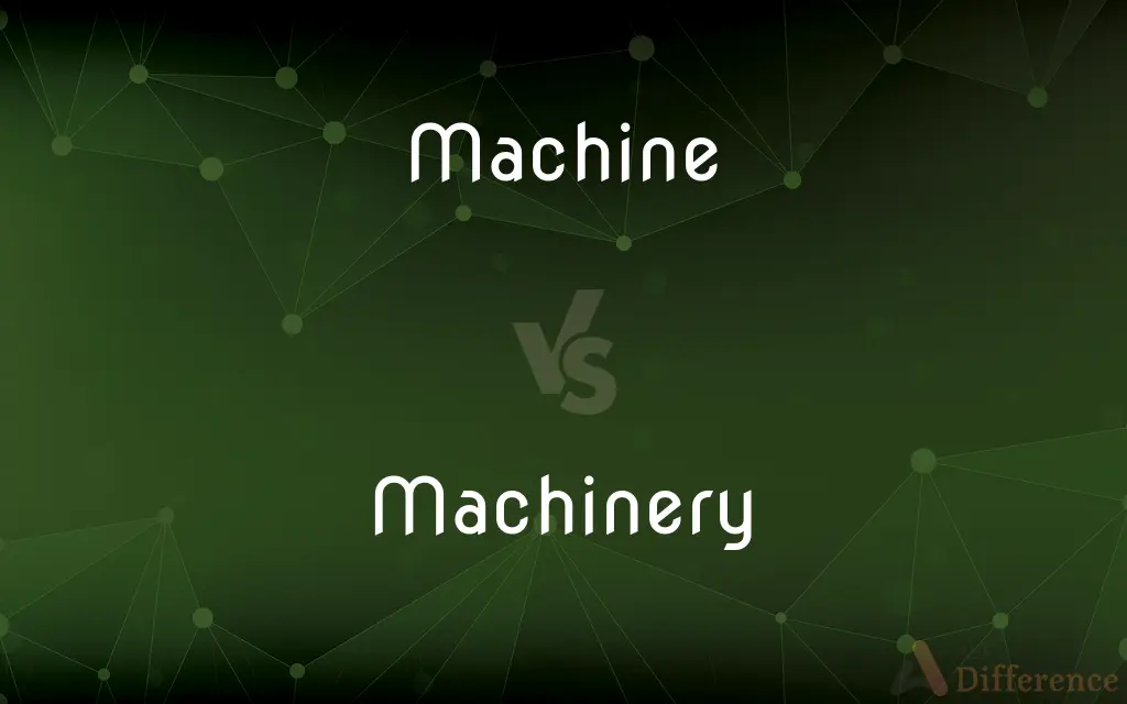Machine vs. Machinery — What's the Difference?