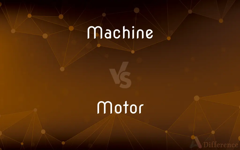 Machine vs. Motor — What's the Difference?