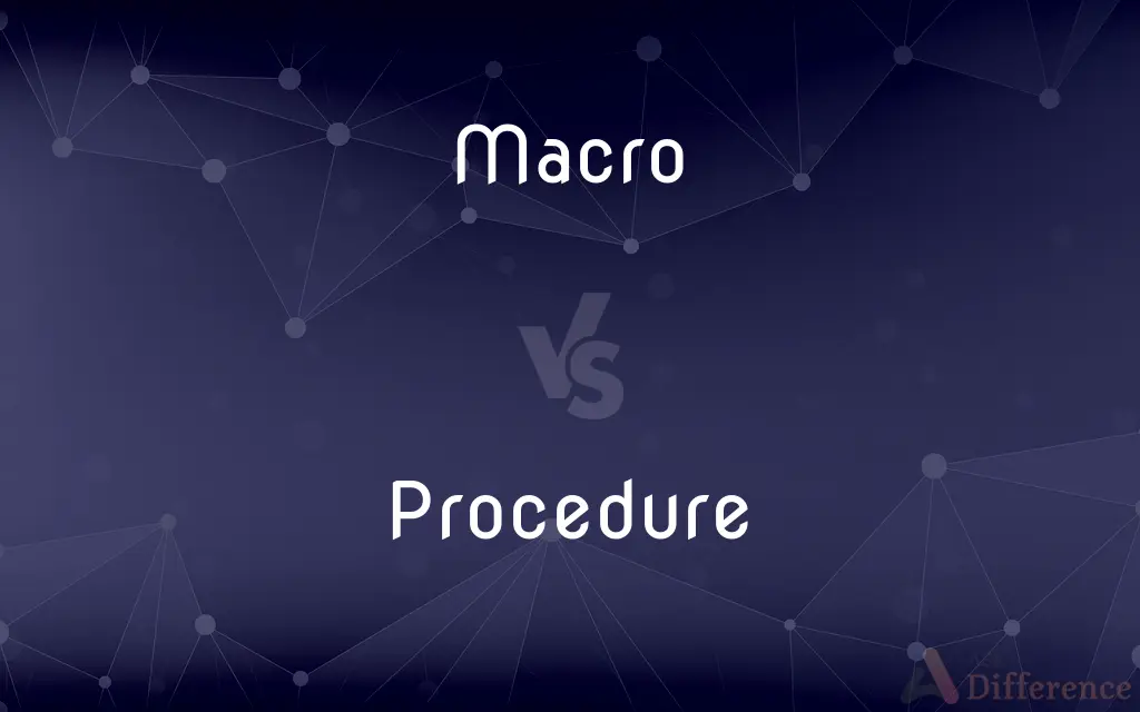 Macro vs. Procedure — What's the Difference?