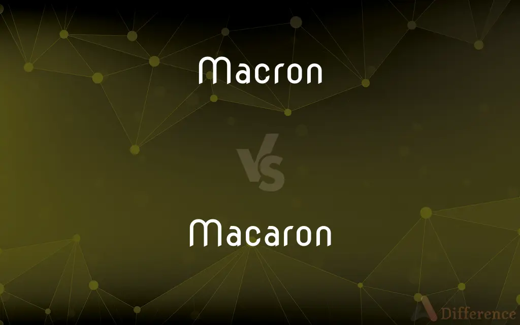Macron vs. Macaron — What's the Difference?