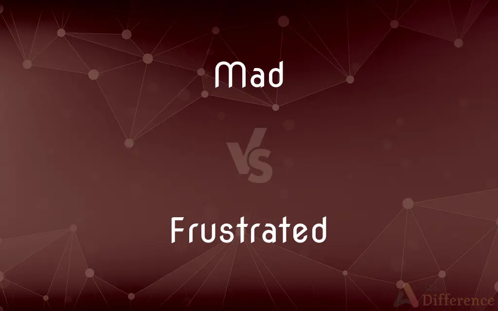 Mad vs. Frustrated — What's the Difference?