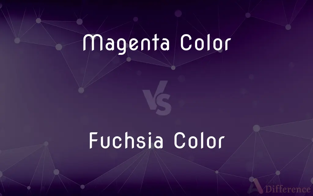 Magenta Color vs. Fuchsia Color — What's the Difference?