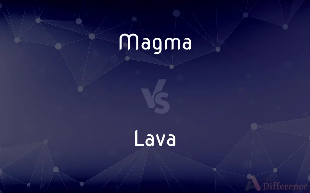 Magma vs. Lava — What's the Difference?