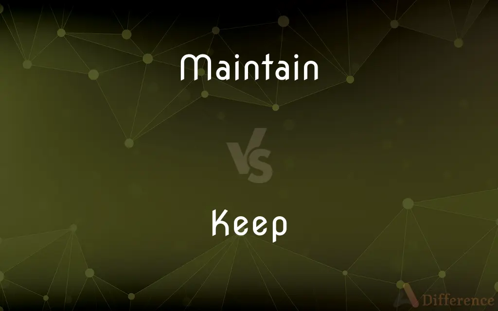 Maintain vs. Keep — What's the Difference?
