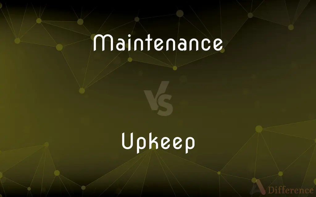 Maintenance vs. Upkeep — What's the Difference?