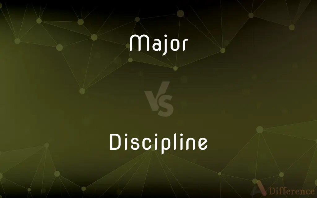 Major vs. Discipline — What's the Difference?