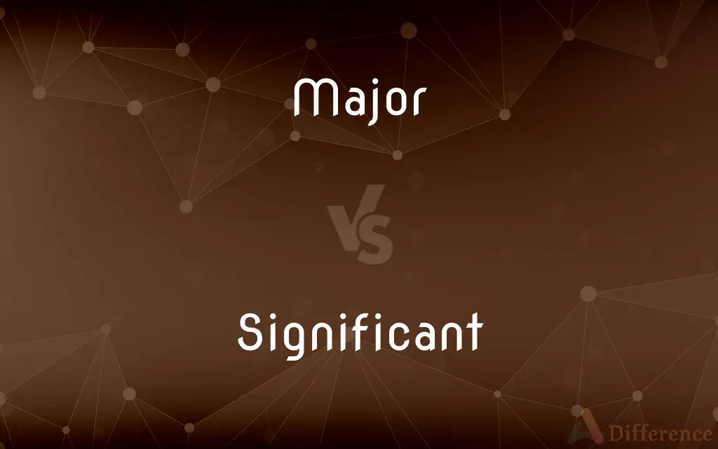 Major vs. Significant — What's the Difference?