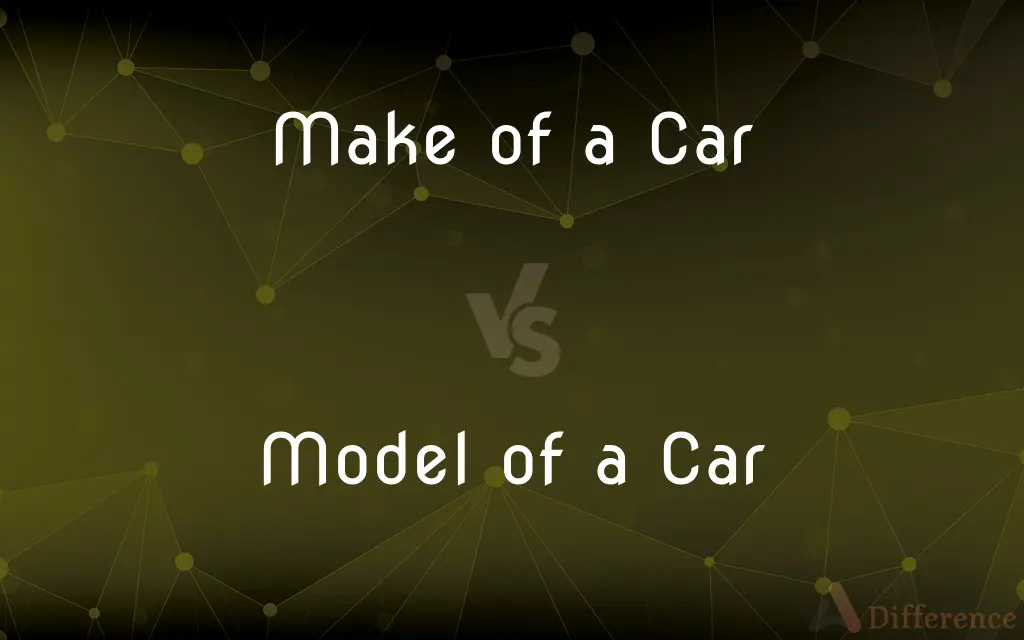Make of a Car vs. Model of a Car — What's the Difference?