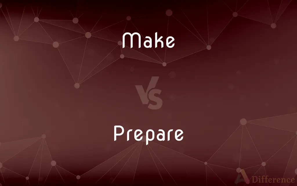 Make vs. Prepare — What's the Difference?