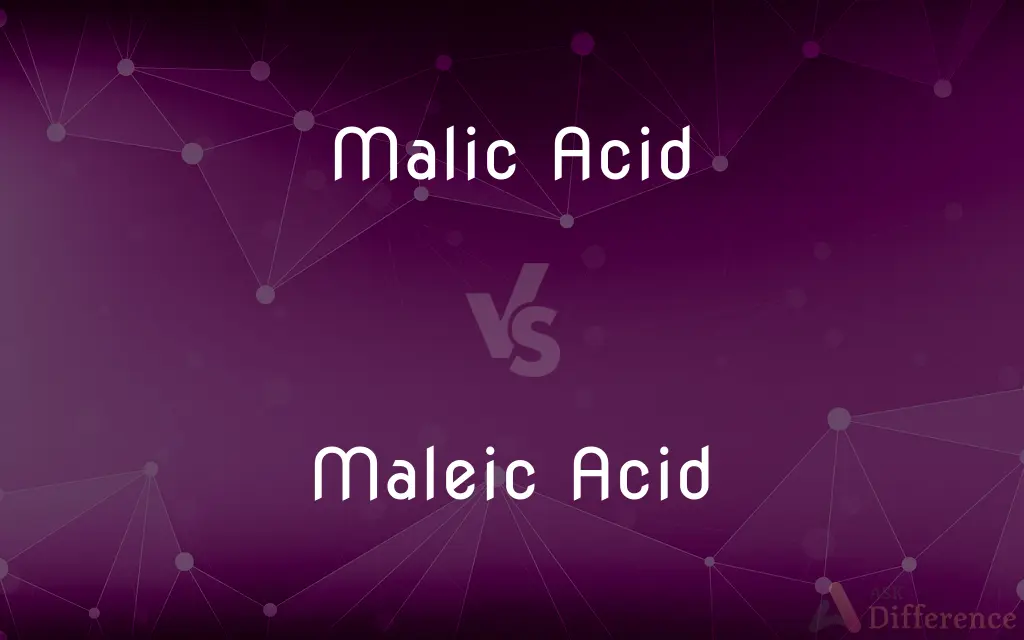 Malic Acid vs. Maleic Acid — What's the Difference?