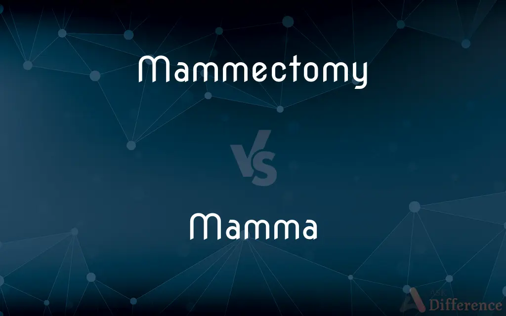 Mammectomy vs. Mamma — What's the Difference?
