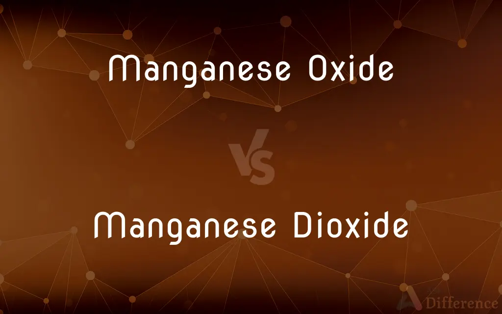 Manganese Oxide vs. Manganese Dioxide — What's the Difference?