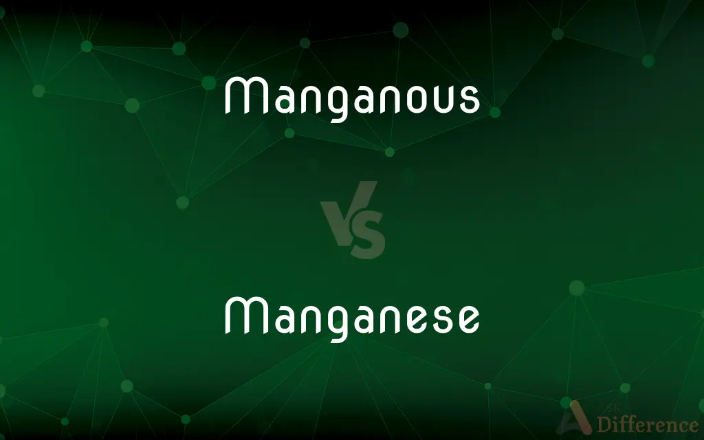 Manganous vs. Manganese — What's the Difference?