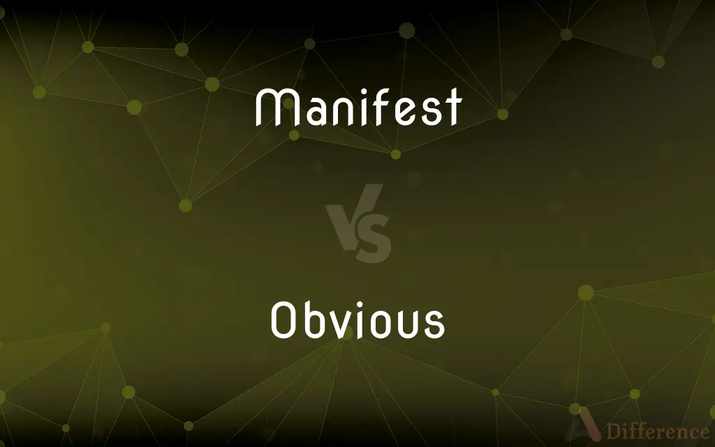 Manifest vs. Obvious — What's the Difference?
