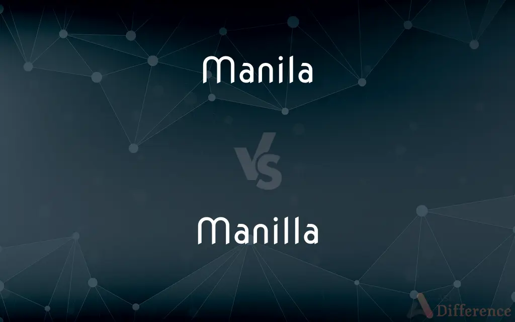 Manila vs. Manilla — What's the Difference?