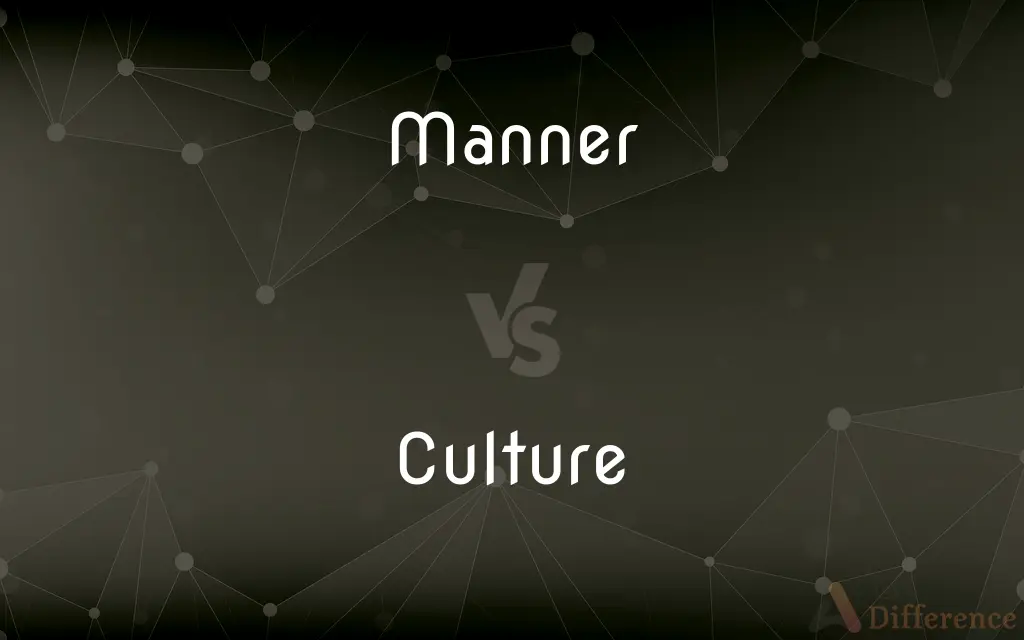 Manner vs. Culture — What's the Difference?