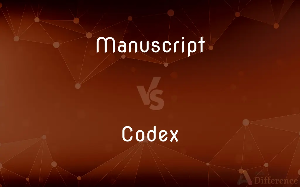 Manuscript vs. Codex — What's the Difference?