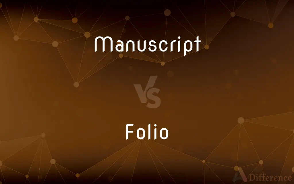 Manuscript vs. Folio — What's the Difference?
